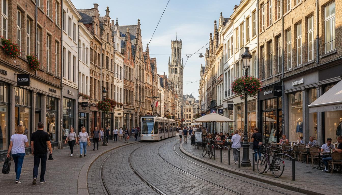 Belgian city street